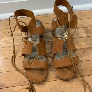 ana faux suede sandals